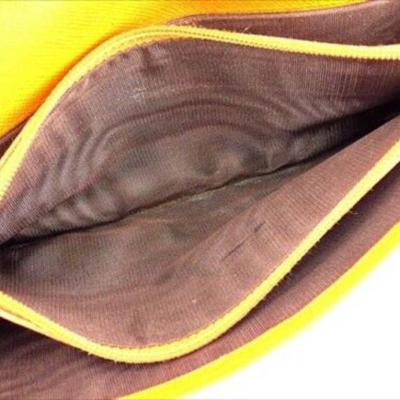 Prada Wallet Purse Long Wallet Orange leather Woman unisex Authentic Used - Picture 8 of 8